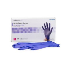 McKesson Confiderm 3.0 Nitrile Exam Gloves, Small, NonSterile, Standard Cuff Length, Case of 1000