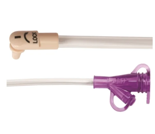MiniONE 12 Inch Feed Set, Right Angle Connector with Y-Port Adapter