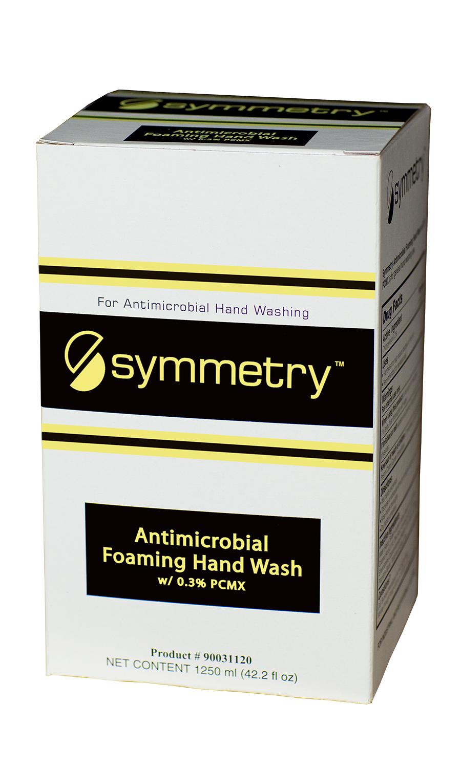 Symmetry Antimicrobial Foaming Hand Wash, 1250 mL Bag, Case of 6