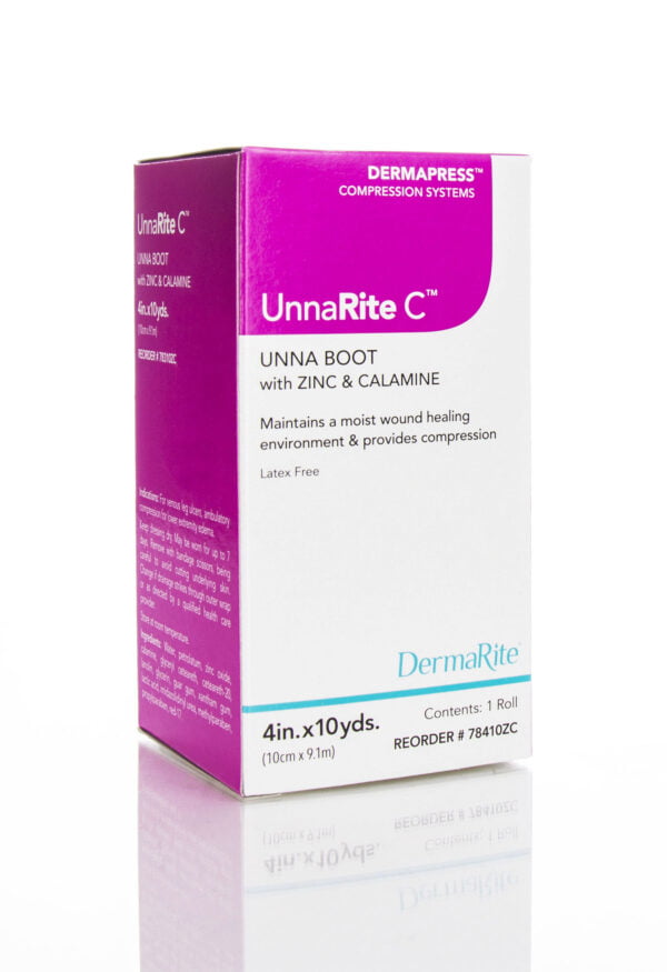 UnnaRite C Unna Boot Dressing, 4"X10yd, Calamine / Zinc Oxide