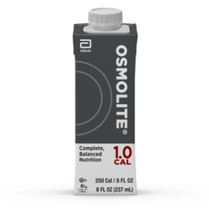 Osmolite 1.0 Cal 8oz. G Tube Feeding Formula, Abbott Reclosable Container, Case of 24
