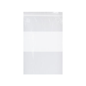 Dukal DawnMist Plastic Zip Closure Bags, 8" x 10", Clear with Write-On Block, Case of 1000