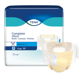 TENA Complete Ultra Incontinence Brief, Moderate Absorbency, X-Large, 67342, Case of 72