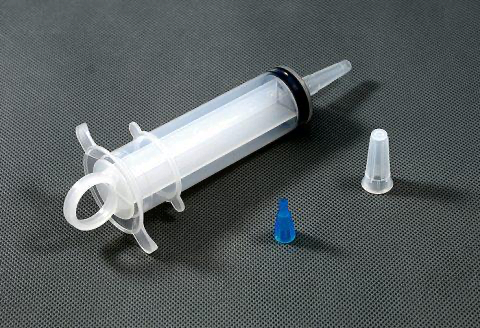 AMSure 60cc Disposable Syringe with Ring Top and Catheter Tip