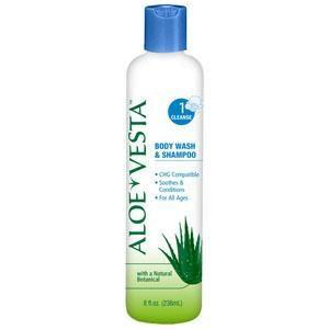 Aloe Vesta 2-n-1 Body Wash & Shampoo, 8oz. Bottle