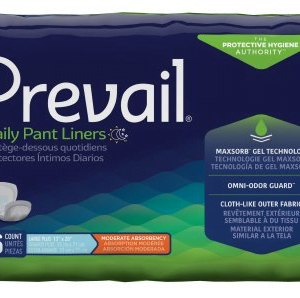 Prevail Daily Bladder Control Pad, Large, Moderate Absorbency, Case of 96