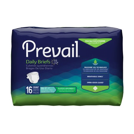 Prevail Adult Incontinence Brief, Small, Heavy Absorbency, Case of 96