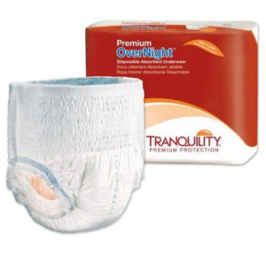 Tranquility Premium Overnight Disposable Underwear, Medium, Heavy Absorbency, 2115, Case of 72