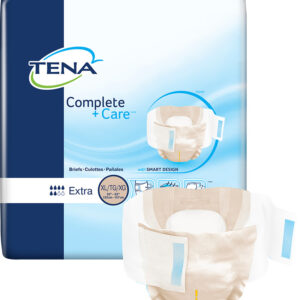TENA Complete +Care Incontinence Brief, Moderate Absorbency, X-Large, 69980, Case of 72