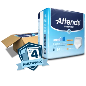 Attends X-Large Pull On Underwear with Tear Away Seams, Moderate Absorbency, Case of 56