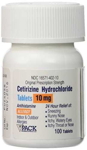 Cetirizine 24hr Allergy Relief Zyrtec-Substitute 10mg AUR44594