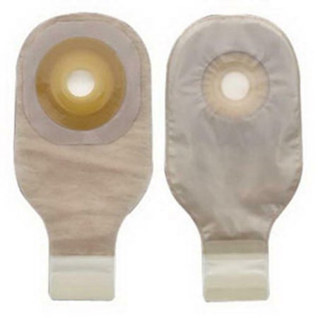 Premier One-Piece Ostomy Pouch with 3/4" Stoma - Convex Flextend Barrier, Lock 'n Roll Microseal Closure, Tape