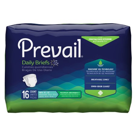 Prevail Youth Size Adult Brief, X-Small, Heavy Absorbency