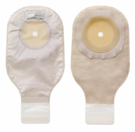 Premier One-Piece Drainable Ostomy Pouch – Flat Flextend Barrier, Lock 'n Roll Microseal Closure, Tape, Filter,