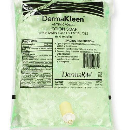 DermaKleen Antimicrobial Lotion Soap, Traditional Bag-N-Box 1000ml 0092BB
