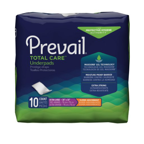 Prevail Total Care Adult Underpads, X-Large, Heavy Absorbency