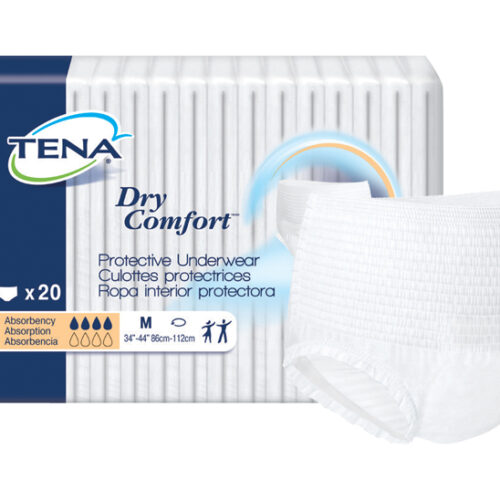 TENA® Dry Comfort® Protective Incontinence Underwear, Moderate Absorbency, Medium, 72422