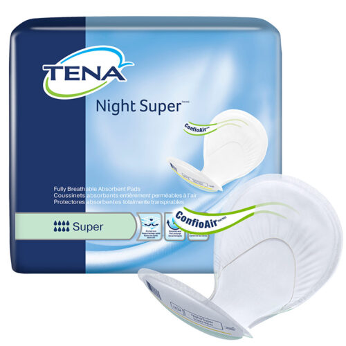 TENA® Night Super 2 Piece Heavy Incontinence Pad, Ultimate Absorbency, 62718