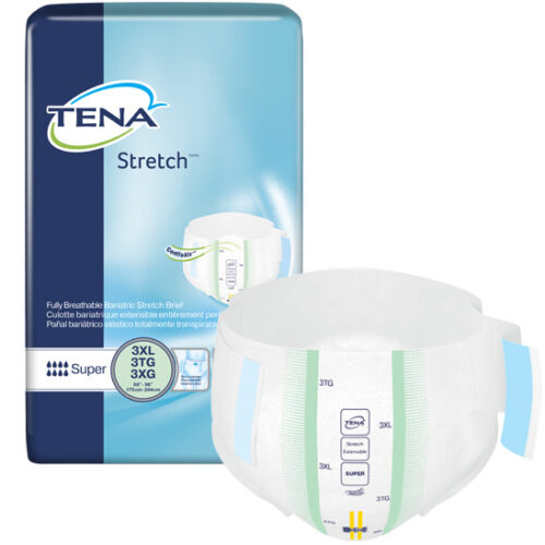 TENA Stretch™ Super Incontinence Brief, Maximum Absorbency, Bariatric 3X-Large, 61391