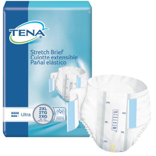 TENA Stretch™ Ultra Incontinence Brief, Moderate Absorbency, 2X-Large, 61390