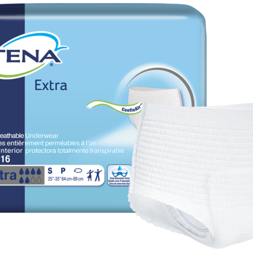 TENA® Extra Protective Incontinence Underwear, Moderate Absorbency, Small, 72116
