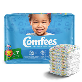 CMF-7 - Comfees Baby Diapers, Size 7, 20 count